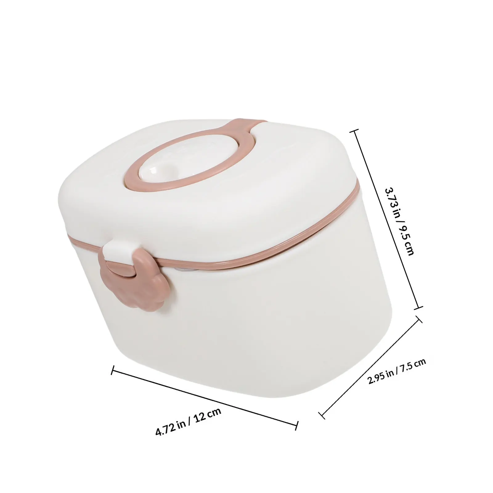 Formula Dispenser Infant Toddler Storage Box Spacious Portable Design Travel Formula Container Attached