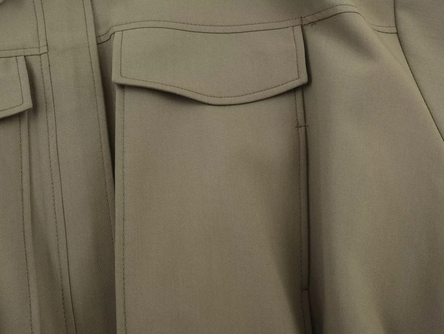 ملابس نسائية خريفية جديدة على الموضة الأوروبية والأمريكية سترة منفوخة مزينة بجيب ناعم #6