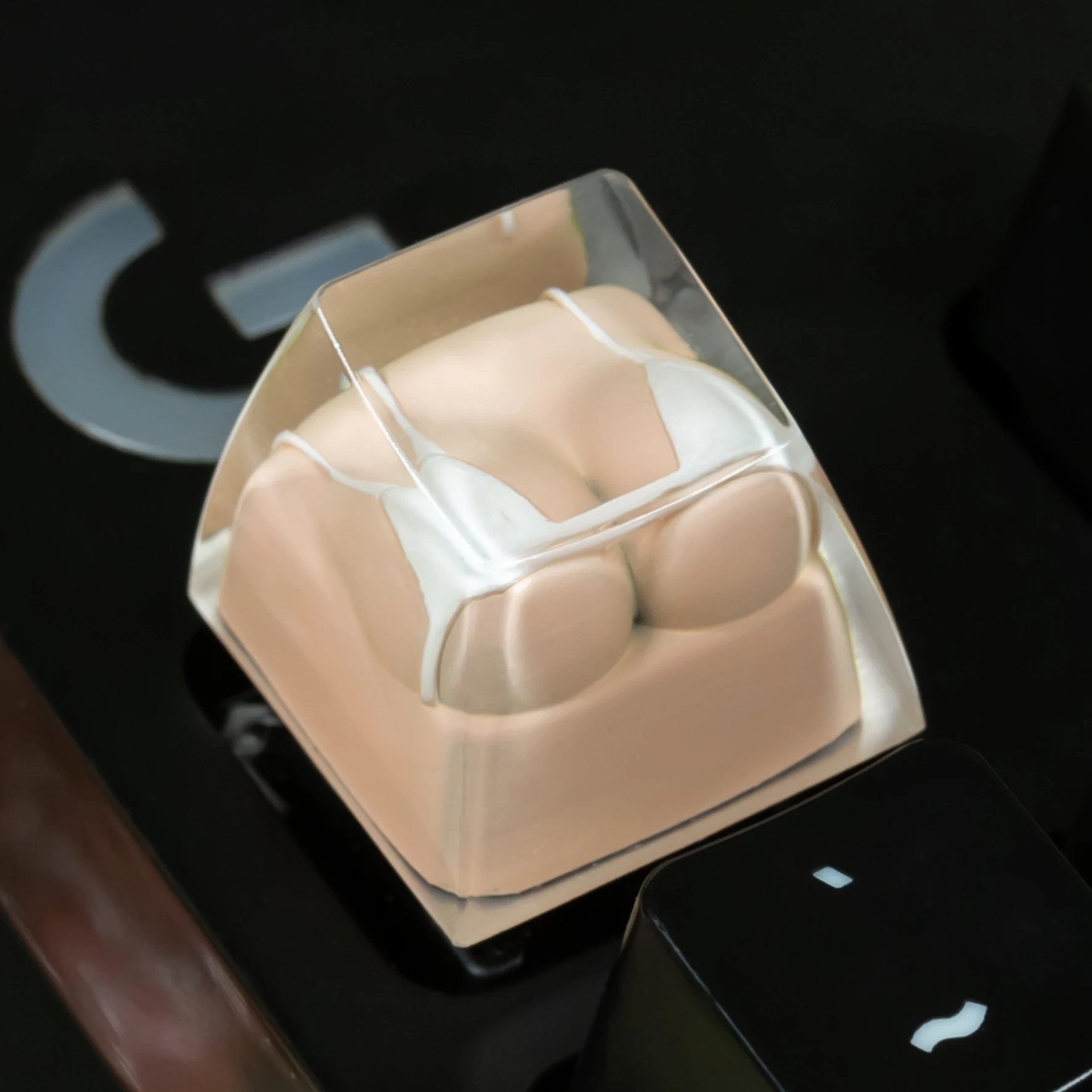 STJORNEX 3 Colors Bikini Resin Artisan Keycap ESC Handmade Custom KeyCap Compatible Cherry MX Switch Mechanical Keyboard Decor