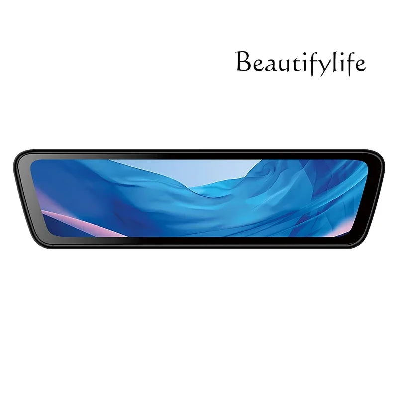 

Streaming media rearview mirror driving recorder special parking monitoring high definition front and rear dual cameras