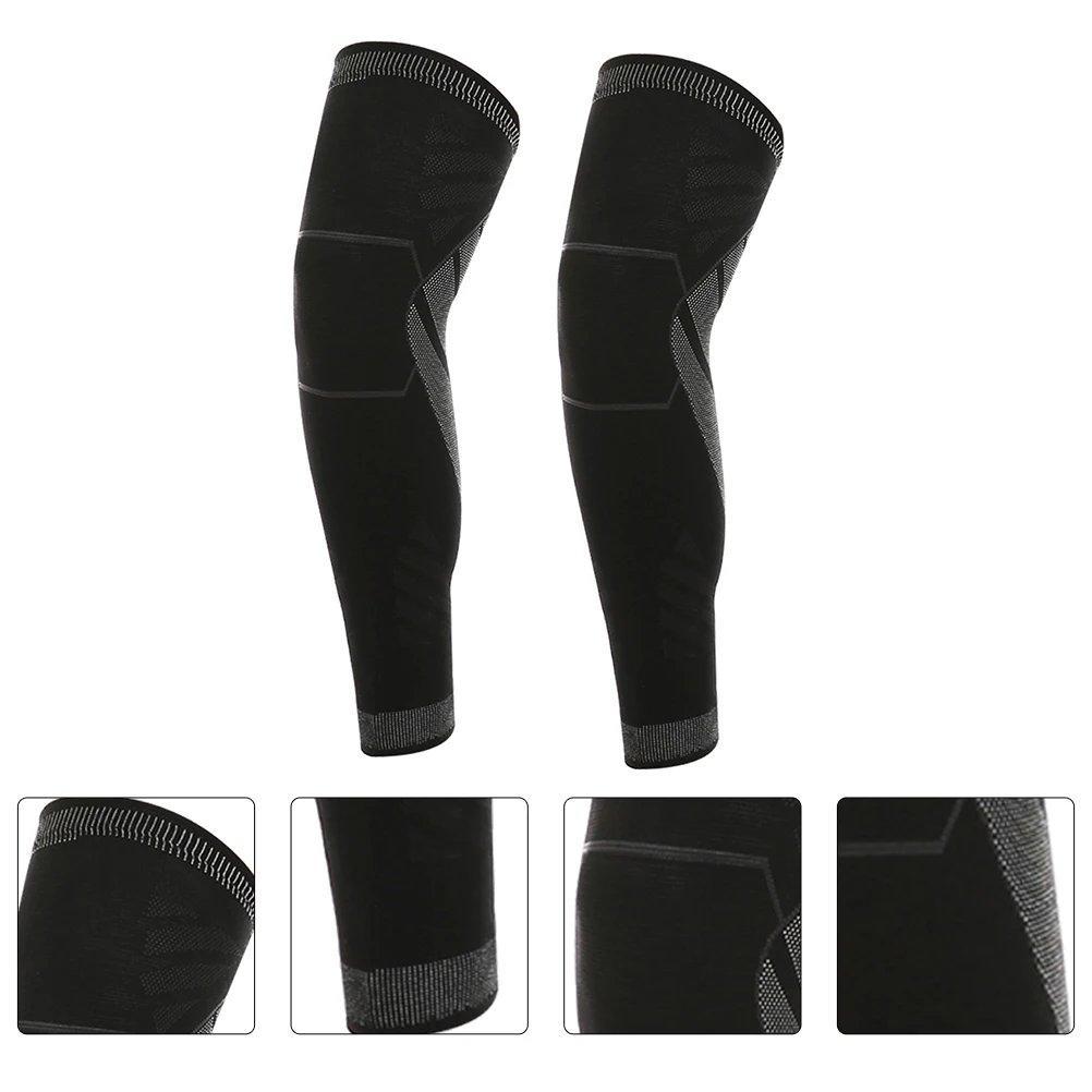 

2pcs Support Brace Sports Knee Protector Pad Elastic Comfort Knee Sleeve Durable Protective Cover For Running Fitness Basketball
