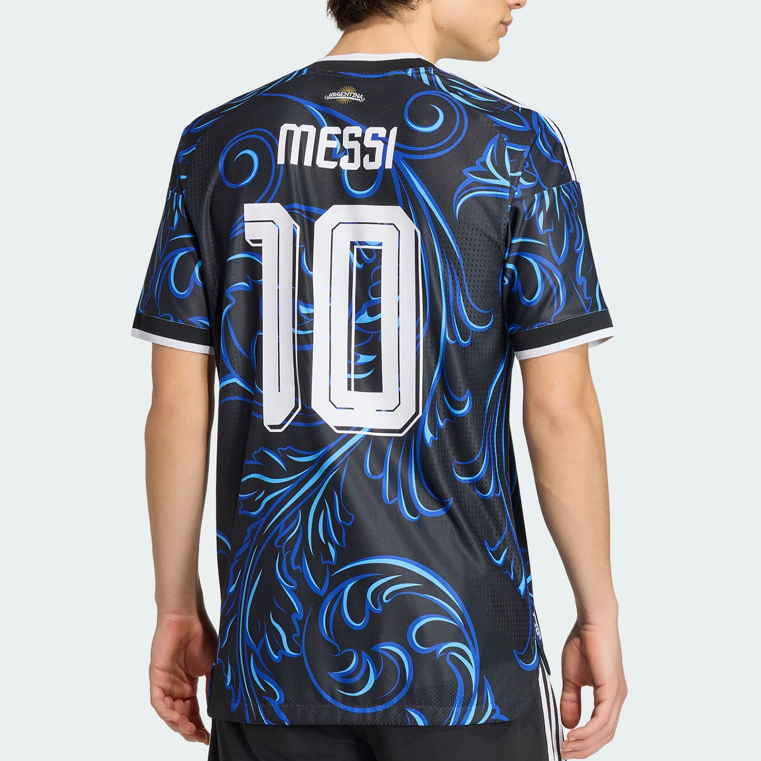 Adidas genuine clover men's retro pattern training short sleeved T-shirt KH3935