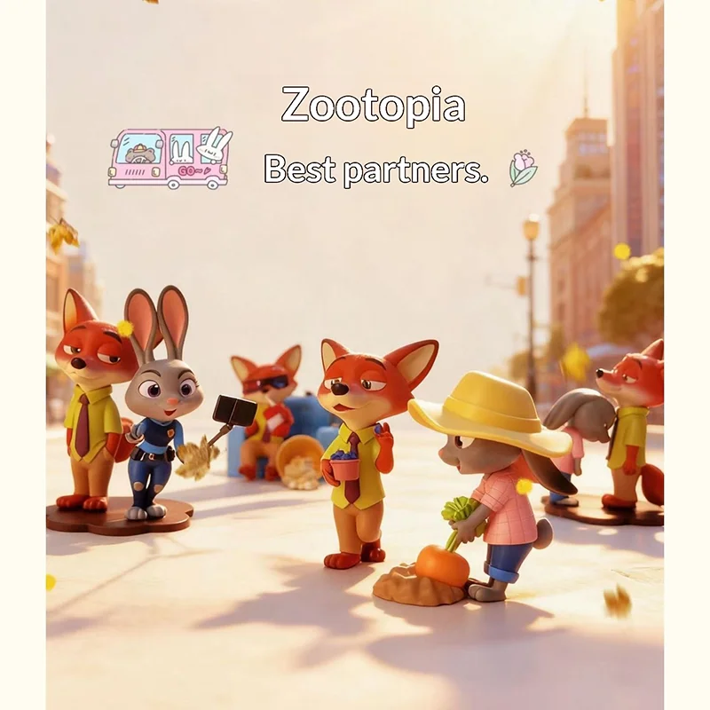 

52TOYS Crazy Zootopia Best Partner Series слепая коробка кукла Джудит Ник модная игрушка ручной работы Коллекционный набор
