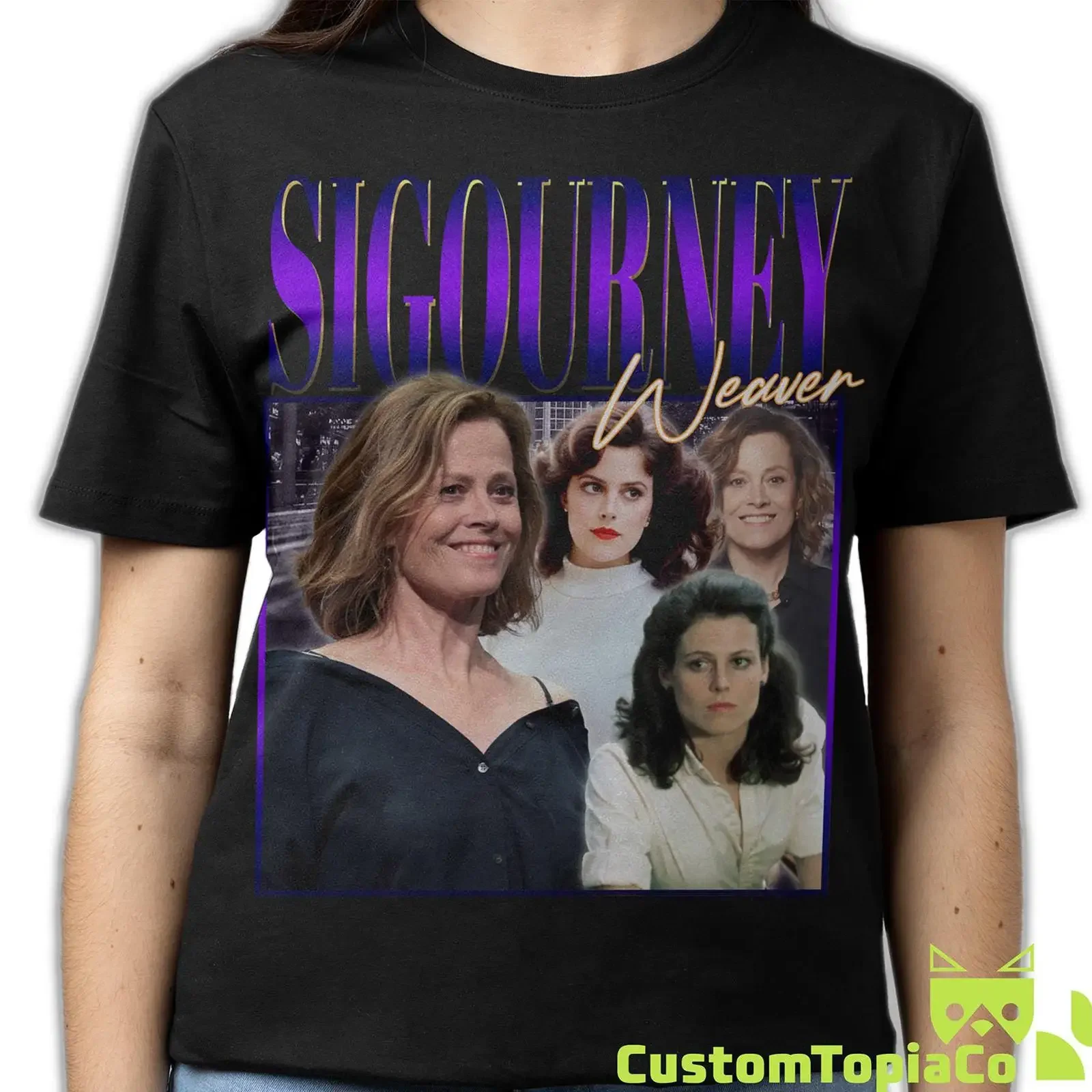Sigourney Weaver Vintage Bootleg Rap T Shirt Retro 90s Homage Susan Alexandra Fan  vintage Washed streetwear