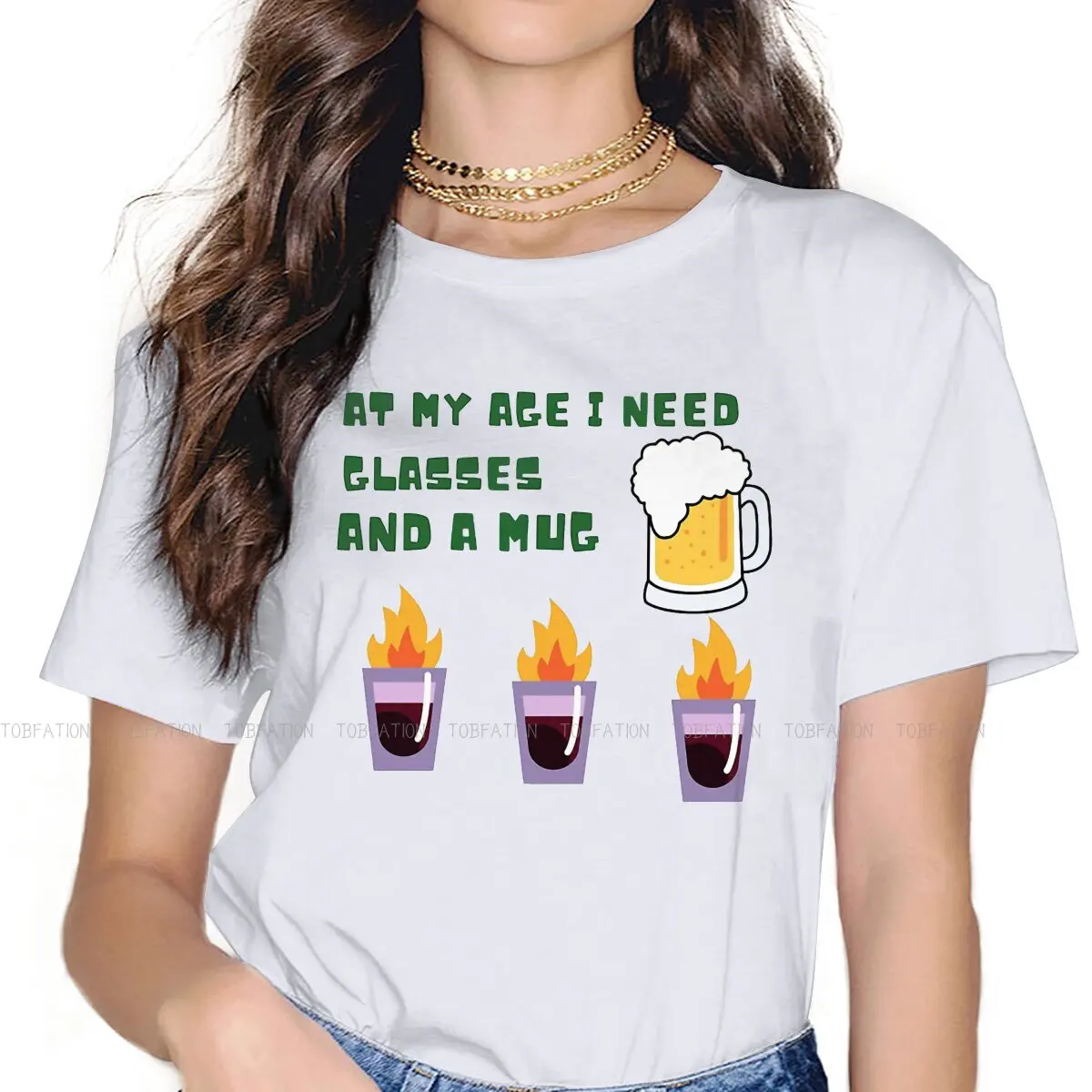 Glasses Special TShirt for Girl I Love Titties And Beer 4XL Creative Gift Clothes  T Shirt Stuff