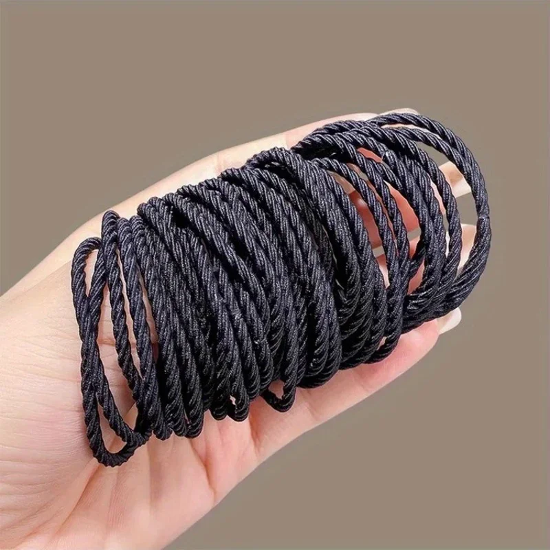 100-Piece Comfort Fit No-Crease Hair Ties for Thick Hair Durable Stretchy Elastic Bands for Women And Teens