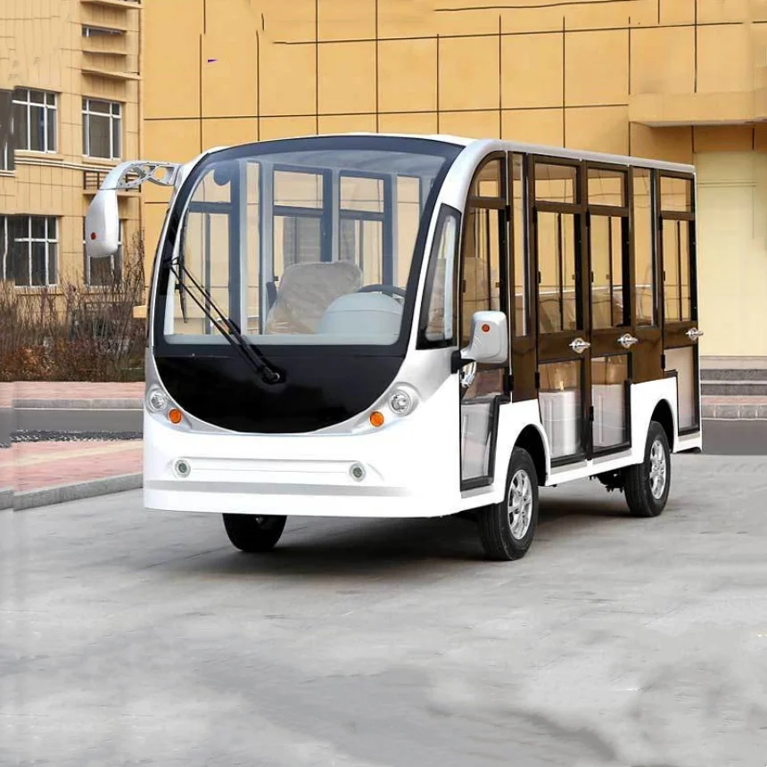 Classic 9/11/14-Seater Electric Sightseeing Car Scenic Tourist Bus 72 Volt Cool Hot-Selling Solar Panel Powered Four wheeler