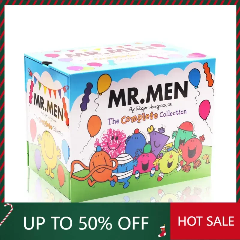 Libro DIFUYA 50 Livres/Ensemble Vie Quotidienne Mr Men & Little Miss Livre d'histoires illustré pour l'éducation précoce Développe l'habitude de lecture des enfants & E