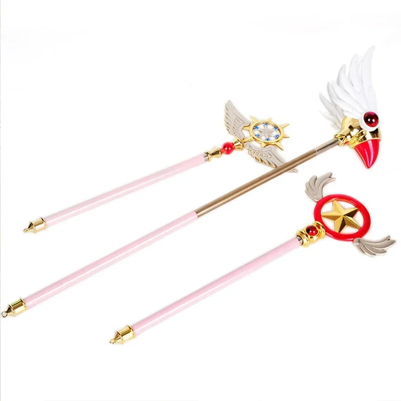 Card Captor Sakura cosplay wand Kinomoto Sakura star wands cosplay weapon scalable Halloween party costume accessories prop