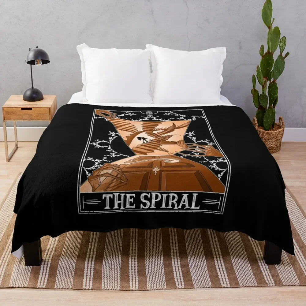 

The Spiral Tarotesque - (Dark) Throw Blanket Thermals For Travel Sofa halloween Blankets