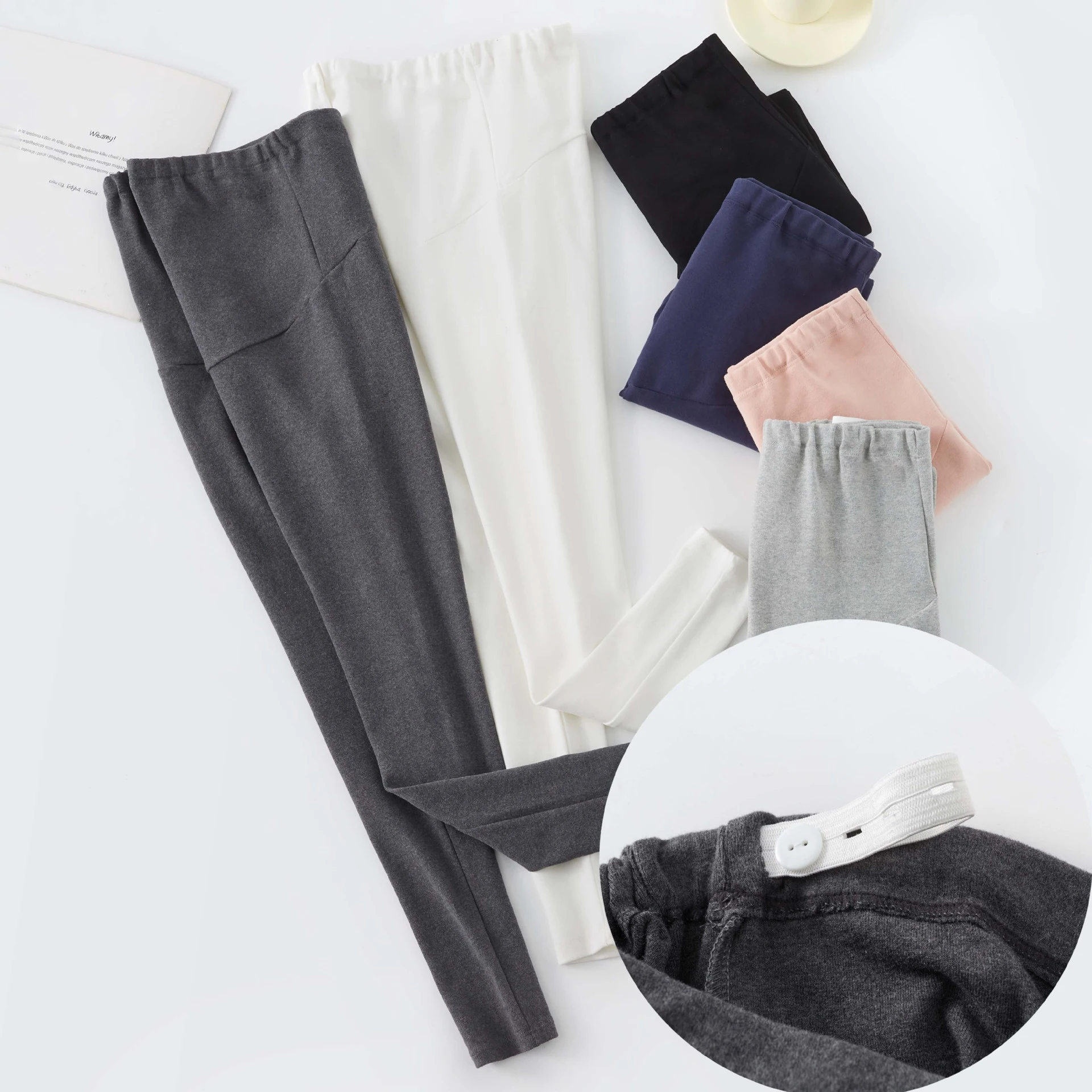 High Waist Maternity Leggings Big Size Cotton Pregnancy Pants Stretchable Trousers for Pregnant Women Spring Fall
