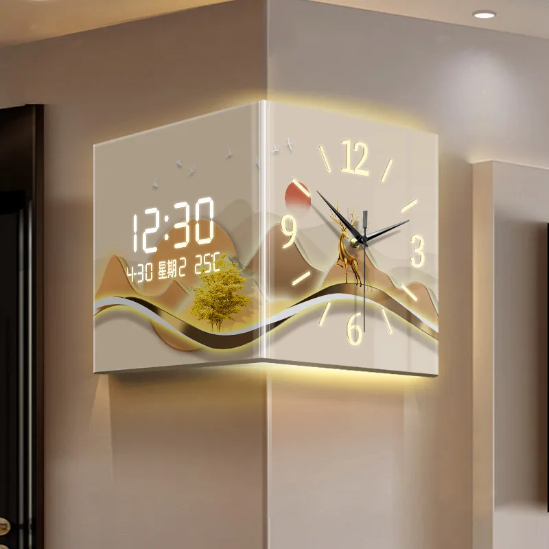 For Original Premium Wall Watch Clock Custom Display Luxury Digital Wall Clock Classic Modern Reloj De Pared Living Room Decor