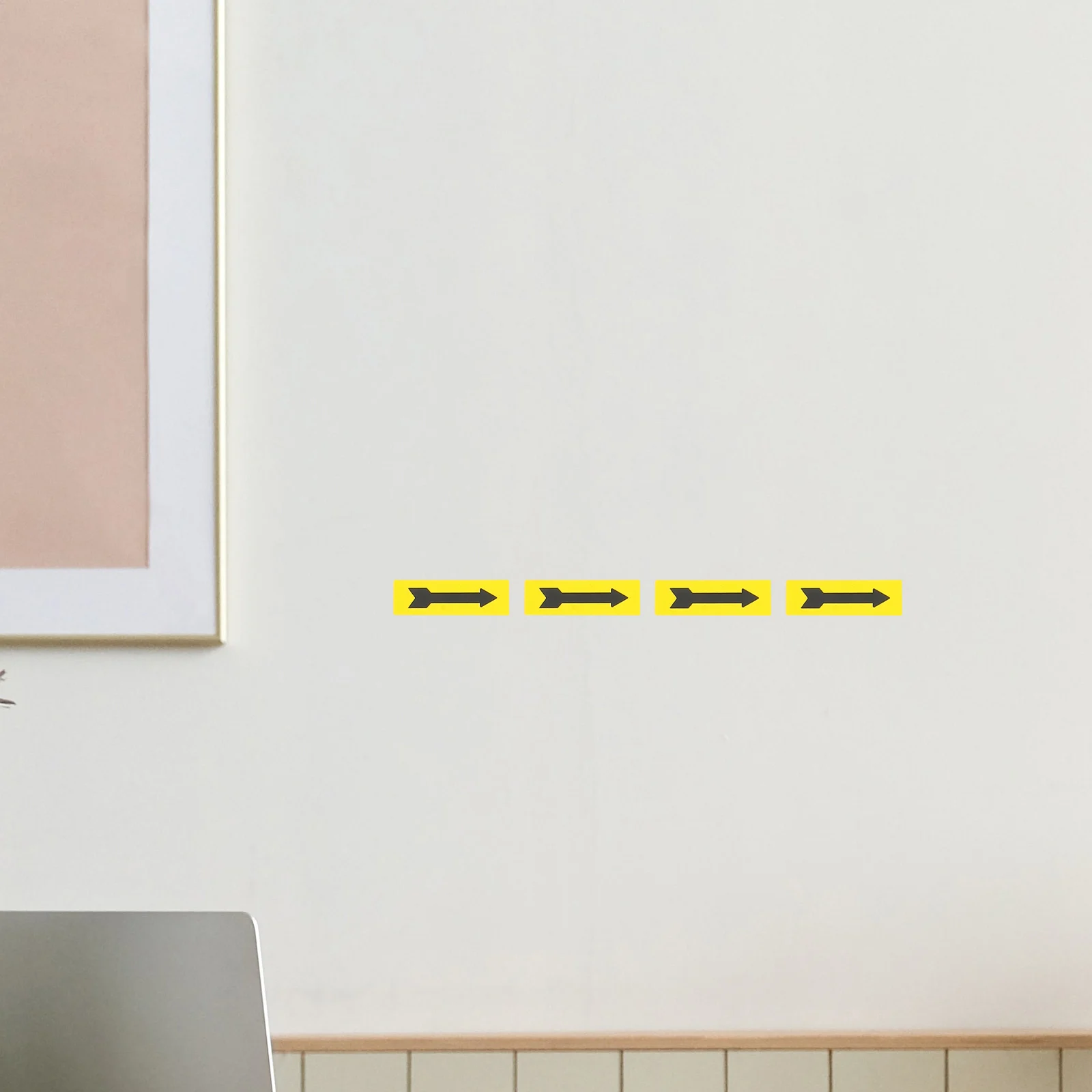 

150pcs 5 Sheets Arrow Stickers Indicator Tags Adhesive Labels Direction Warning Decals Floor Wall Marking Indicating Equipment