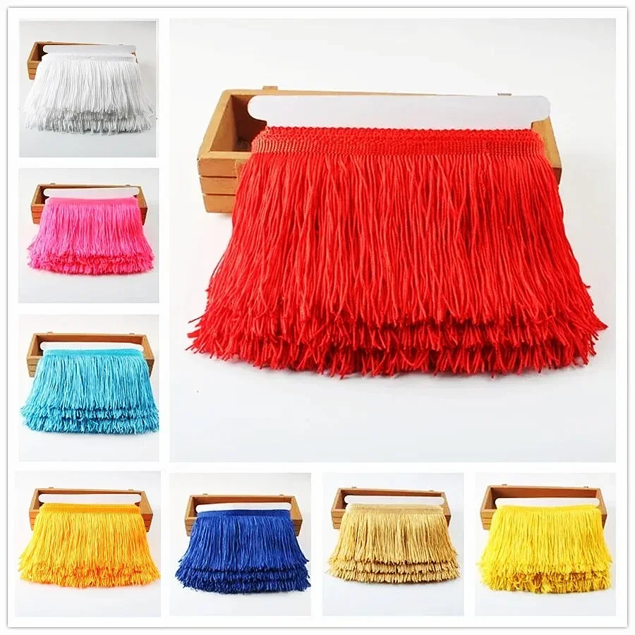 

10Yards Tassel Fringe Trim Lace for Sewing Accessories 30cm width Trimmings Tassels Latin dance Clothes Fringes DIY Arts Crafts