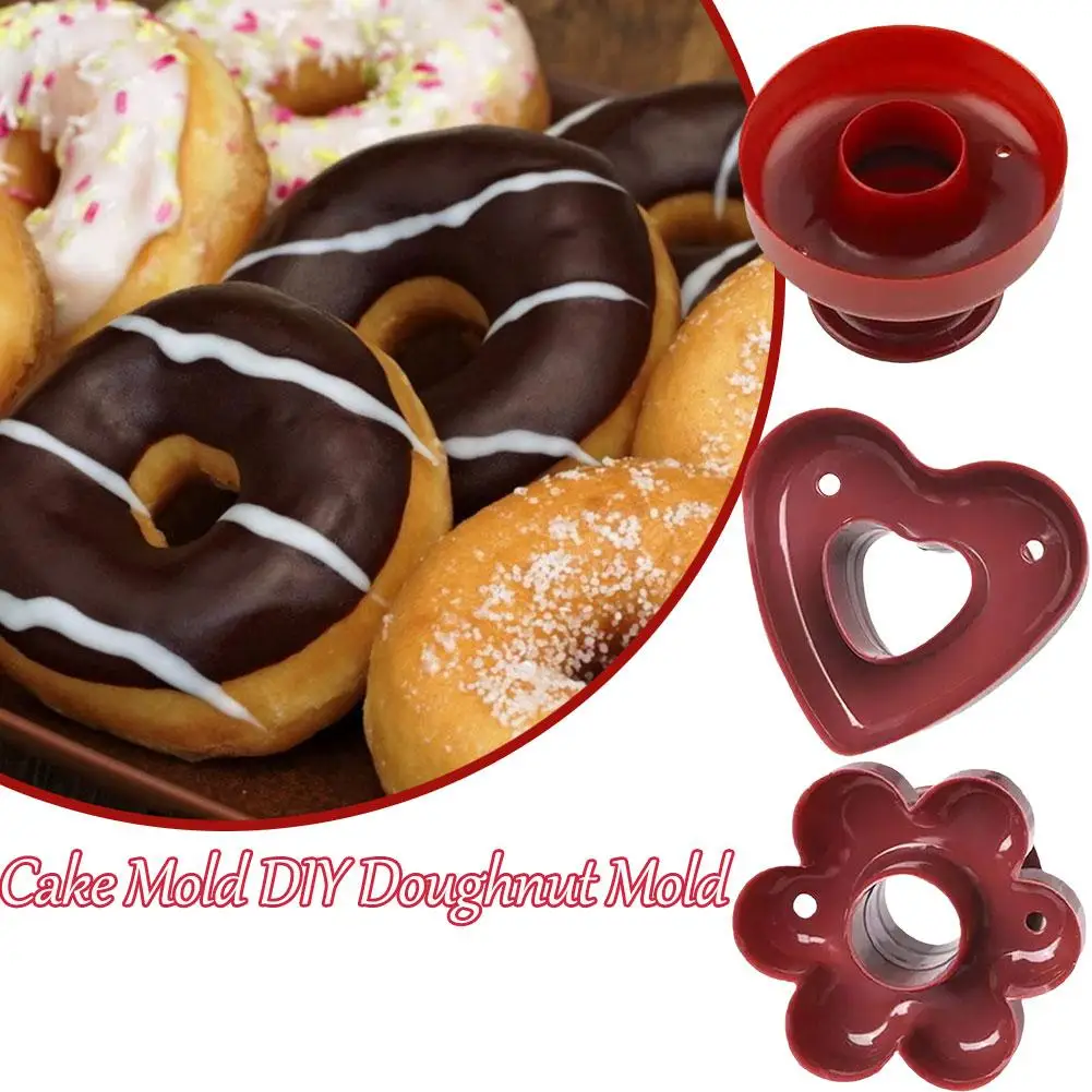 1pcs Cake Molds DIY Donut Molds Dessert Cookie Donut Food Molds Tools Baking Chocolate Machine 3D Kitchen Sweets C5O2
