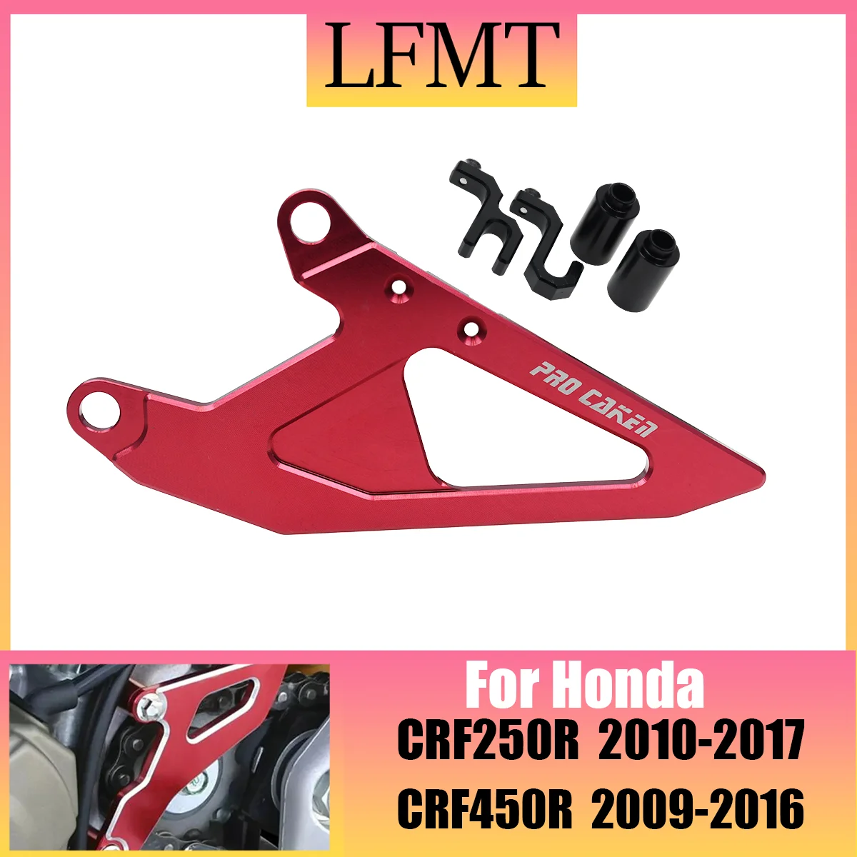 

Motocross CNC Front Chain Protector Sprocket Guards Cover For HONDA CRF 250R 450R 2009-2016 2017 MX Dirt Bike CRF250R CRF450R