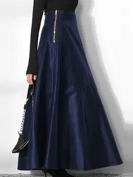 ZANZEA Women's PU Leather Maxi Skirt 2025 Autumn Elegant OL Long Saias Fashion Solid Mujer Faldas Casual High Waist Zipper Jupe 4 ZANZEA Women's PU Leather Maxi Skirt 2025 Autumn Elegant OL Long Saias Fashion Solid Mujer Faldas Casual High Waist Zipper Jupe 4