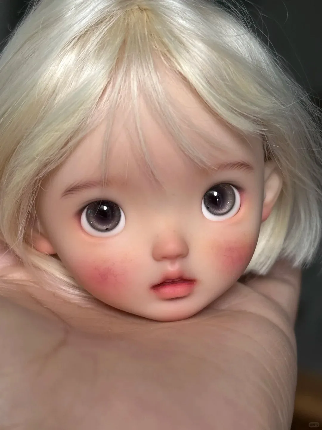 Testa di bambola SD BJD in scala 1/6 -nimo Bella ragazza Giocattolo in resina Trucco di alta qualità Solo un regalo per la testa