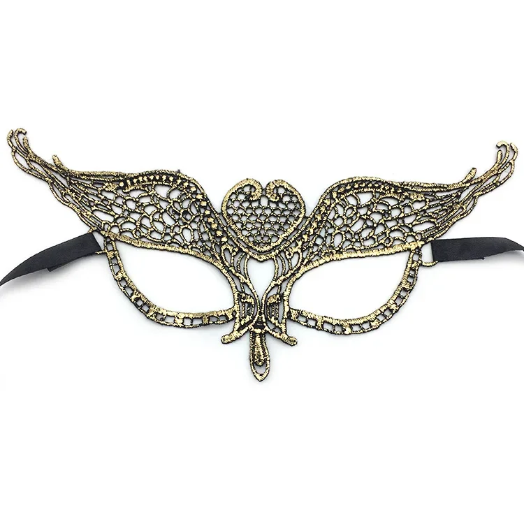 Masque de mascarade doré pour femmes, masque de bal de mascarade Sexy pour dames, masque pour les yeux de fête vénitienne, accessoire de déguisement de carnaval