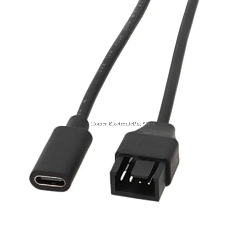 

Type C to 3Pin 4Pin Cooling Fan Power Supply Fan Adapter Cable Converter Cable