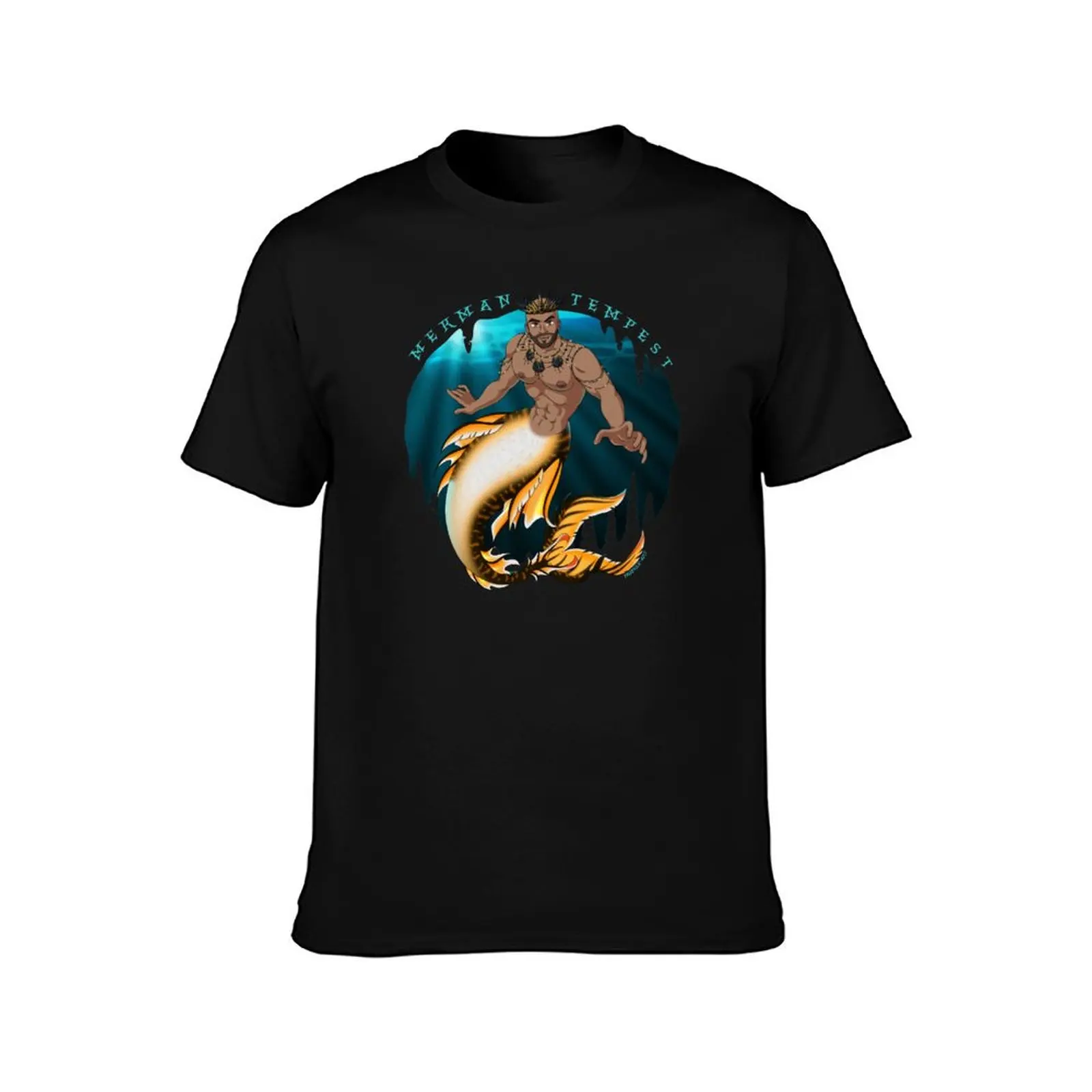 Commission: @merman_tempest T-Shirt Summer Casual Cotton Tee Oversized Streetwear Tops Vintage Graphic Print 100% Cotton