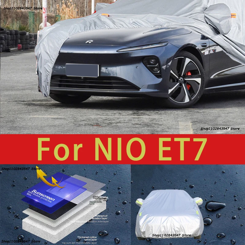 

For NIO ET7 Car protective cover, sun protection, cooling protection, car clothing, car paint protection auto