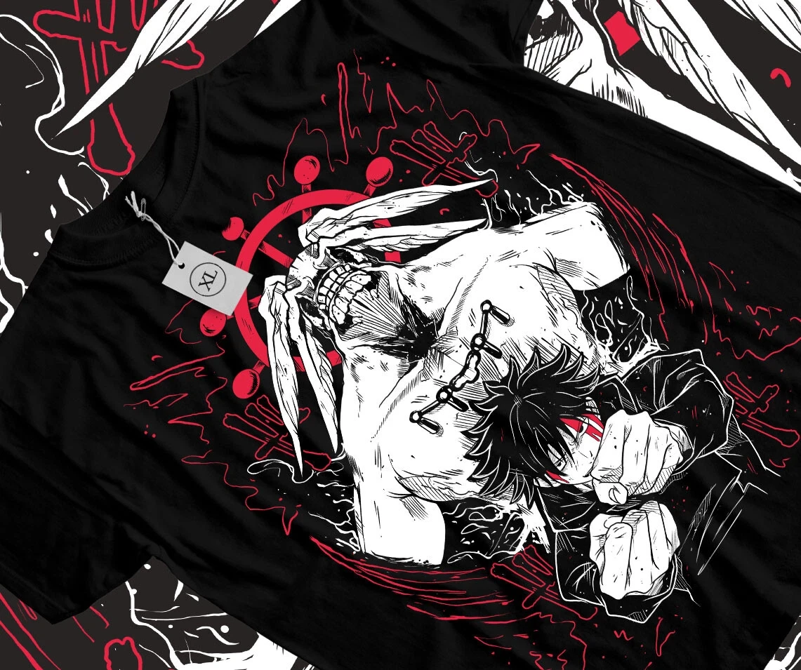 2026 Sommer Jujutsu Kaisen Anime Megumi Fushiguro Bedrucktes Lockeres Kurzarm-T-Shirt aus Reiner Baumwolle für Kinder Trendiges Unisex Freizeit-Shirt
