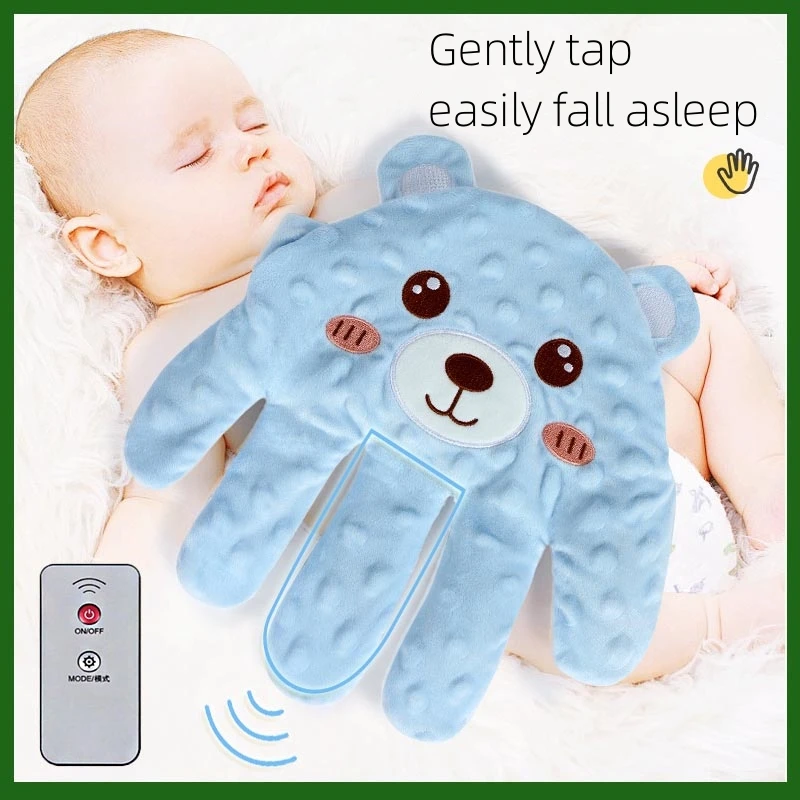 Electric Baby Soothing Palm Hand Automatic Patting Sleep Companion Beater Sleeping Aid Pillow soother Toys for Calming Babies