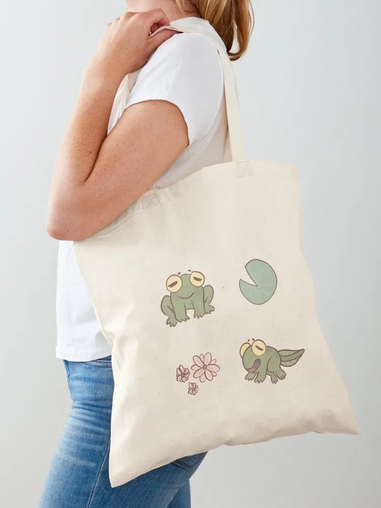 Froggy time Tote Bag reusable shopping bags Eco bag Big bag women shopper women