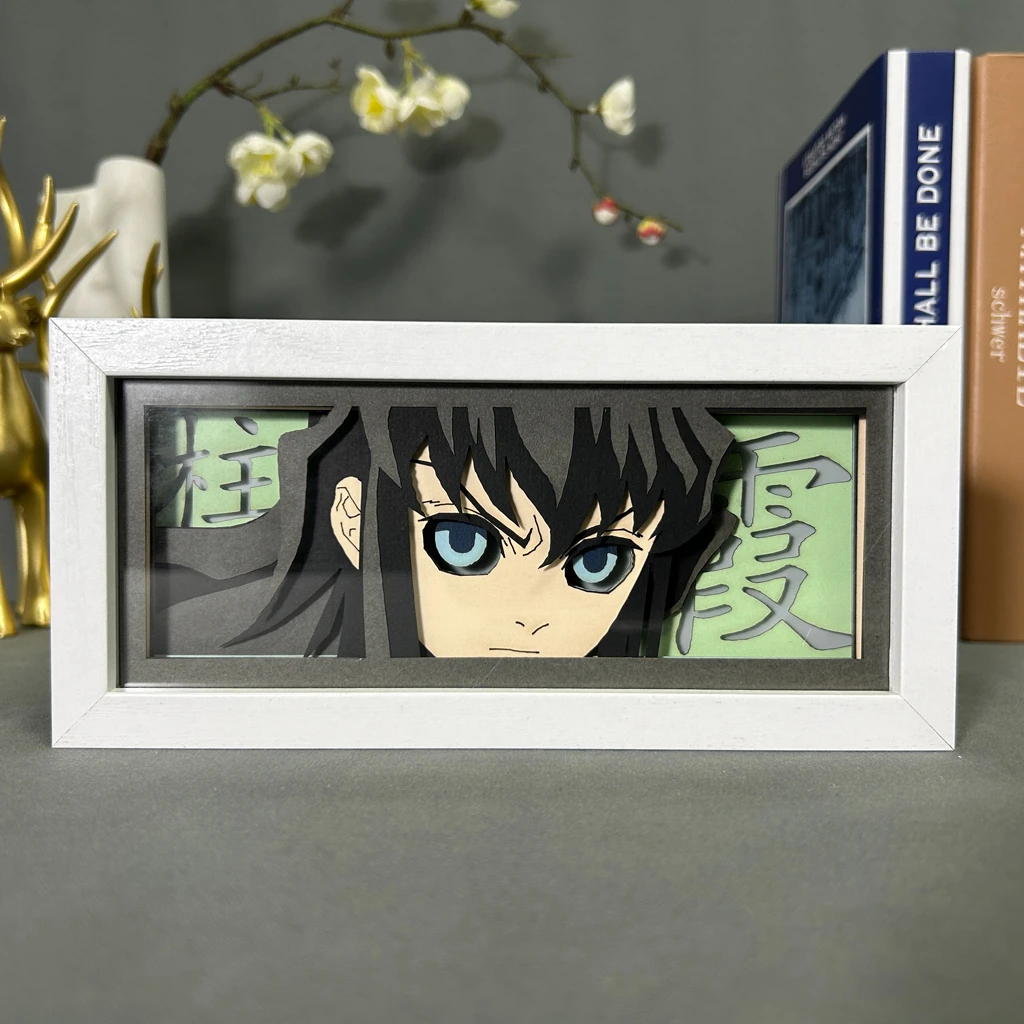 Tokito Muichirou-caja de luz Led de Anime para decoración de dormitorio, caja de sombra novedosa, regalo de cumpleaños, lámpara de noche junto a la cama, decoración de estante