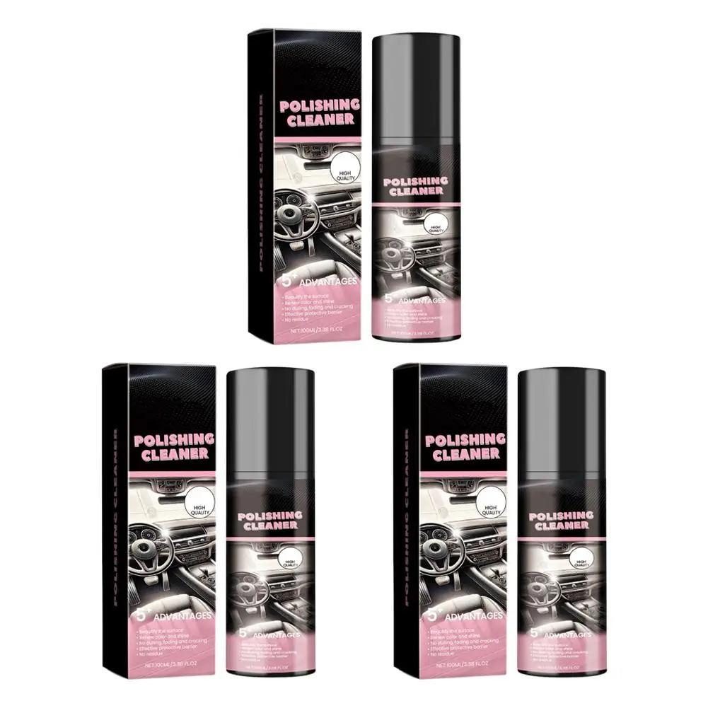 100/200/300ml Automotive Interior Polishing Agent Detailer And Cleaner Renewal Decontamination Maintenance Remove Stains Agent