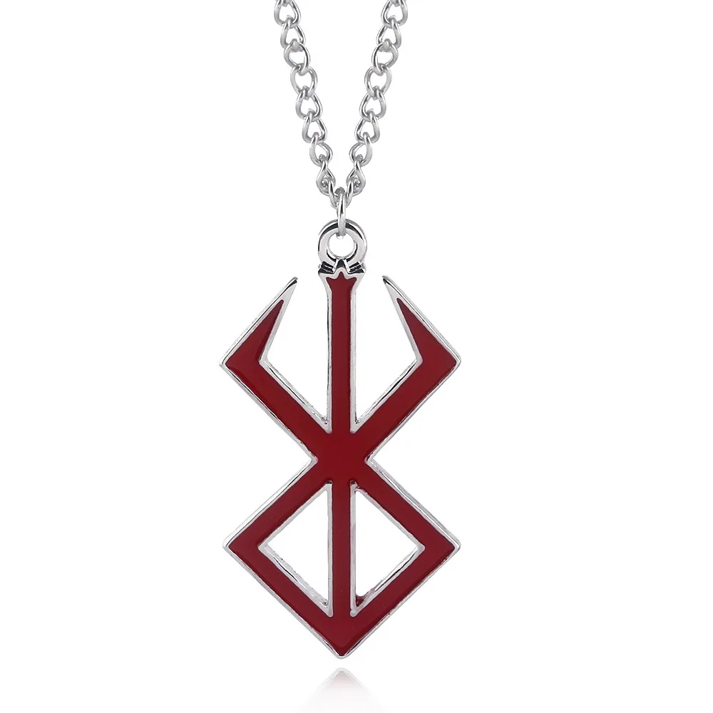 Anime Berserk Symbool Logo Ketting Trendy Mode Guts Zwaard Logo Hangers Cosplay Sieraden Decoratie Ketting Props Geschenken
