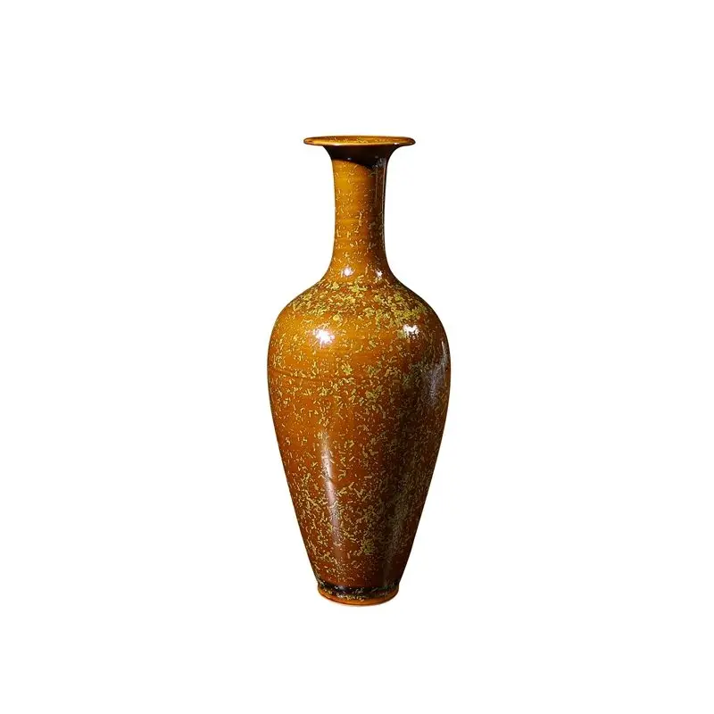 

Chinese crystal glaze Chinese flower ware countertop ornament Home jewelry