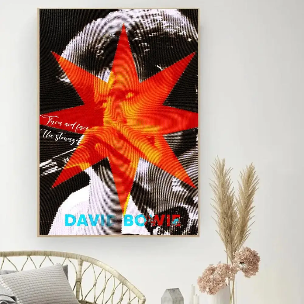 Retro Singer D-David B-Bowie Painting Calligraphy Poster Print Modern Decor Room Home Decor Canvas Art Pictures Home For Living
