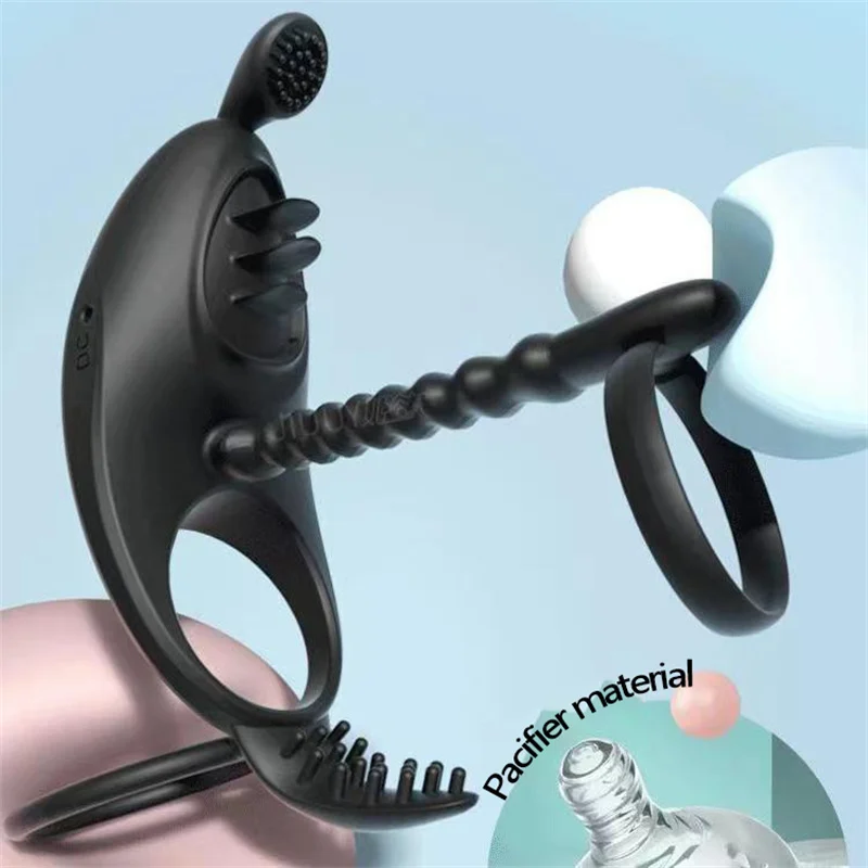 Vibrating Penis Ring Couple Vibrator Clit Sucker Stimulator 7 Modes G-spot Massage Cock Ring Sex Toy for Man