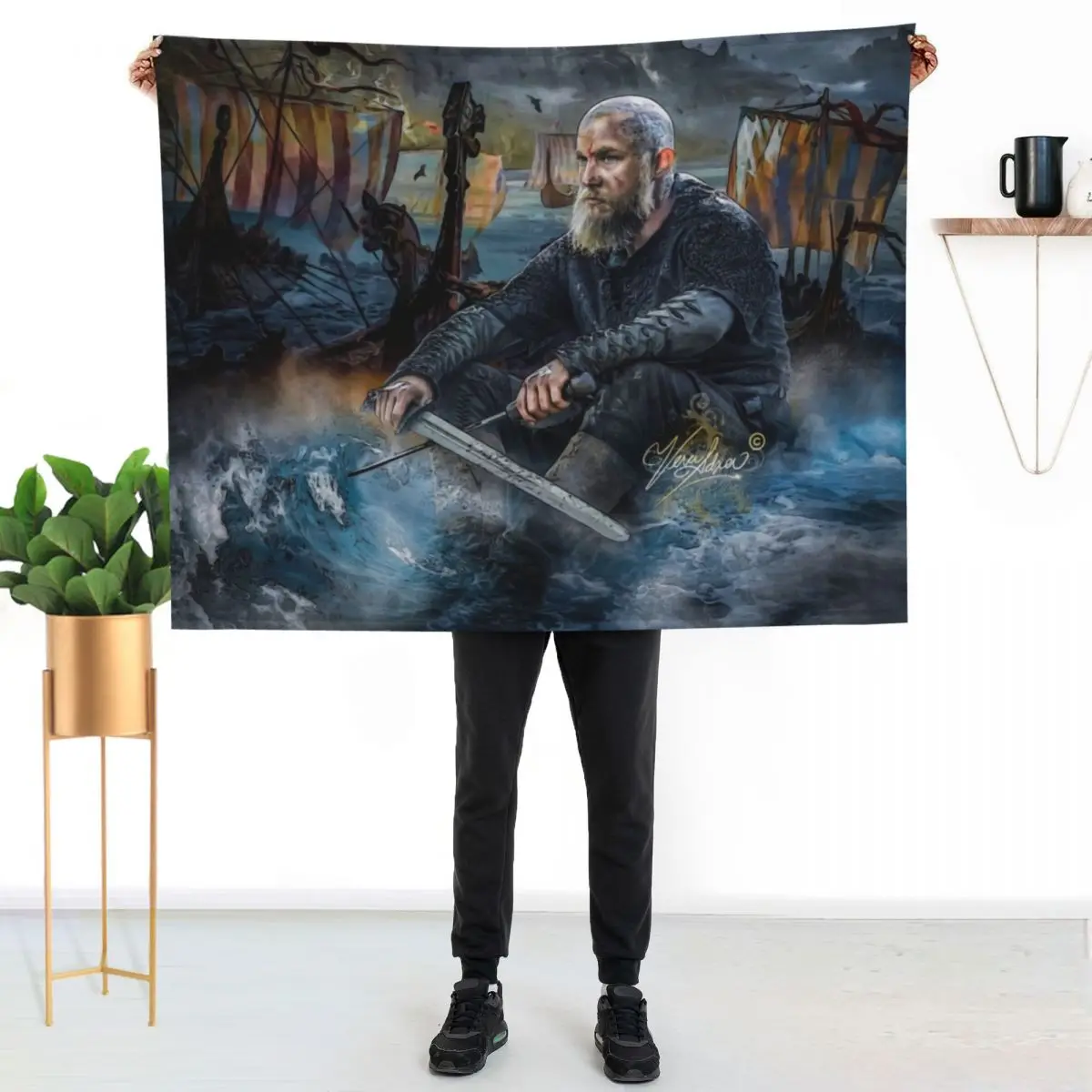 warrior King VKS Throw Blanket christmas gifts cosplay anime Cute Personalized Gift heavy to sleep Retros Blankets