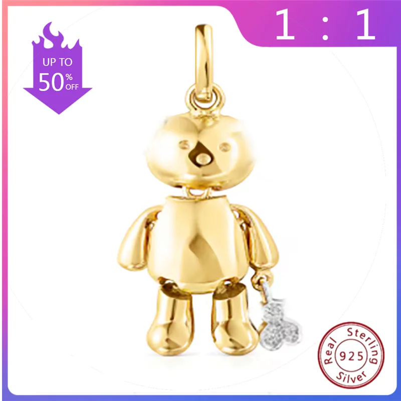 2024 Spanish Bear The Latest Niche Design Fashion Trend Light Luxury Classic Style Lady pendant Romantic Couple Gift metal