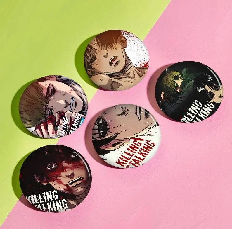 Anime Killing Stalk Creative Tinplate Soft Button Pins Animal Icon Brooch Lapel Backpack Badge Accessories Pin