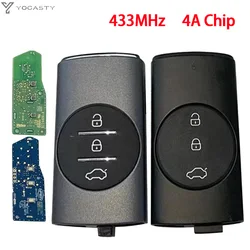 YOCASTY Original Keyless Car Key 434Mhz 4A Chip For Chery Tiggo 7 Plus Tiggo 8 Plus Smart Remote Key 3 Button