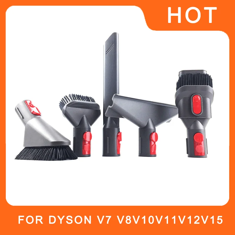 For Dyson vacuum cleaner V7 V8 V10 V11 V12 V15 flat suction head mattress brush head round brush soft bristle brush