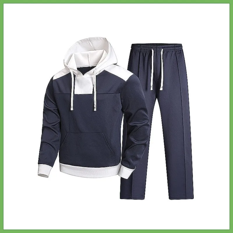 Windproof Breathable Jogging Suit Men Outdoor Training Gym Fitness Running Tracksuit Sportswear Athletic Set Activewear Workout view 3