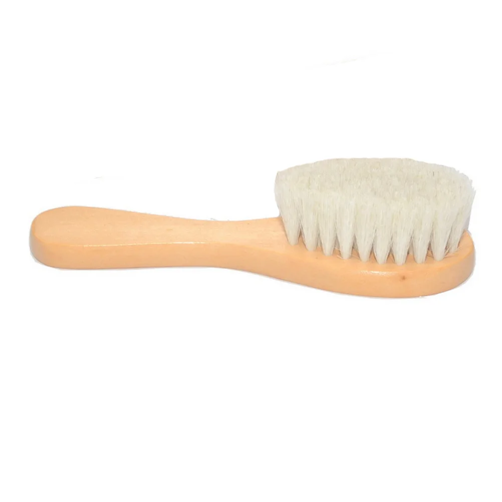 

1Pcs Hairbrush Wooden Handle Pure Natural Soft Infant Brush Shampoo Bath Shower Baby Hairbrush Infant Brush