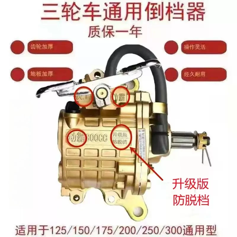 For Universal Reverse Gear Transmission 20 Speed for 150cc 250cc 300cc Motorcycle & Tricycle Engine Parts