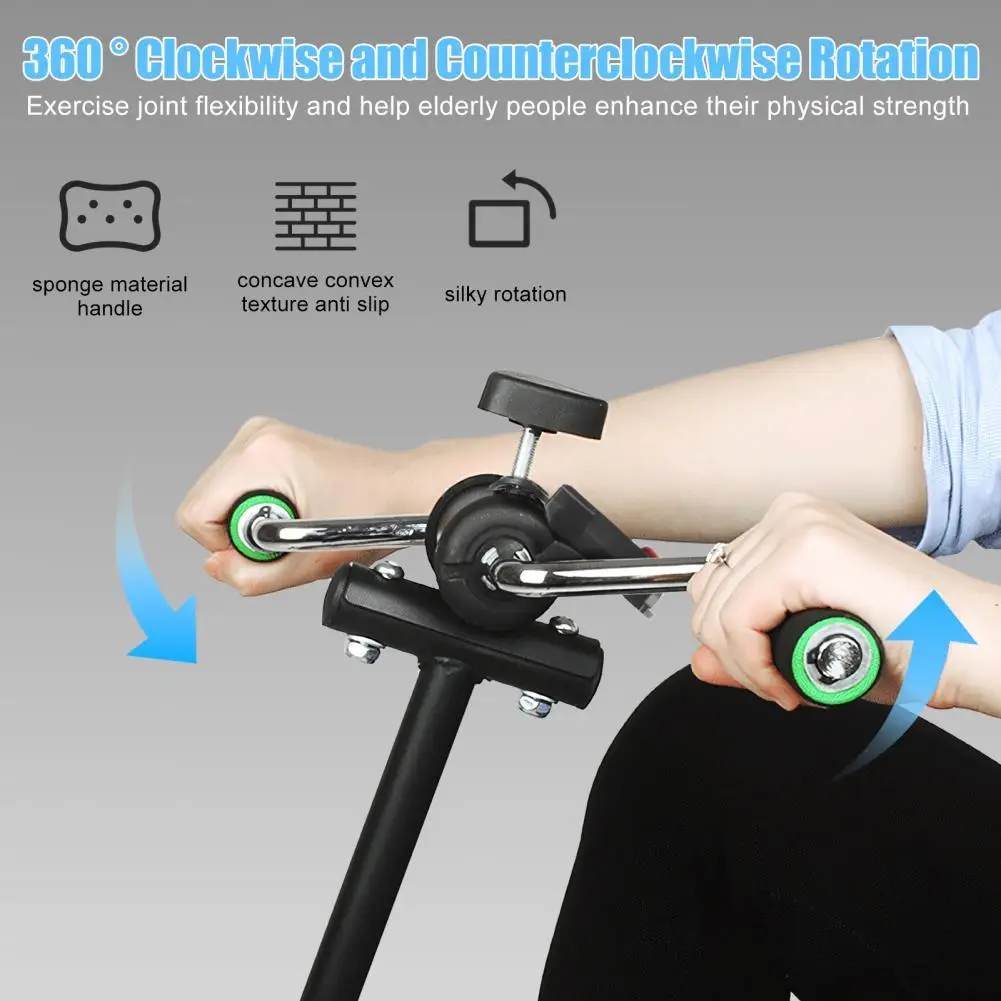 

Pedal Exerciser Bike, Hand Arm Leg Knee Peddler, Adjustable Fitness Recovery Equipment for Seniors, Elderly Physical Therapy Exe