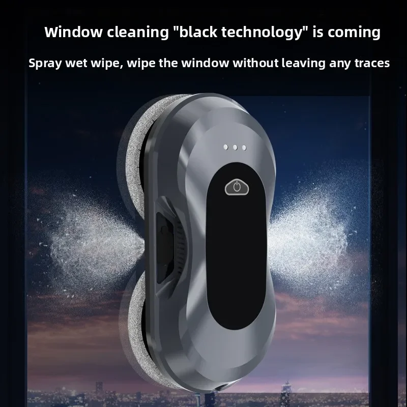 Трансграничный двусторонний распылитель воды, робот для мытья окон, полностью автоматический интеллектуальный ультратонкий бытовой артефакт для мытья окон