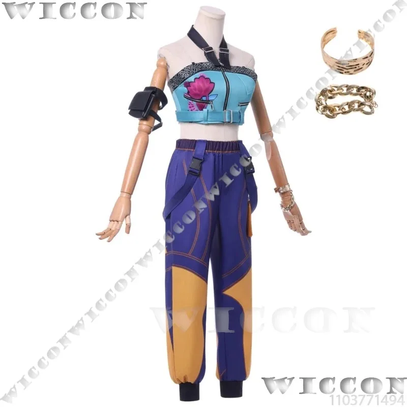 

asdh8@Zoey Demon Anime K-POP Hunteer Cosplay Costume Idol Girl Group Suit Sexy Cute Clothes Woman Black Wig Halloween Party Carn
