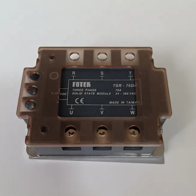 

Fotek Sensor Three Phase Solid State Module TSR-75DA 24-380VAC Original and new Available in Stock