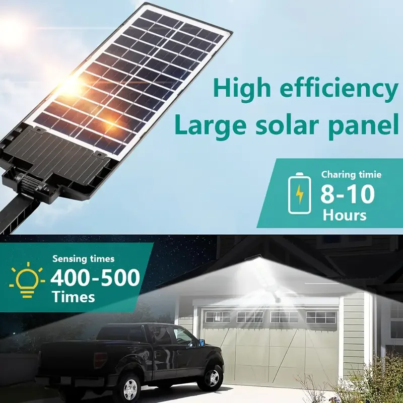 8000W/4000W/2000W/500W lumière LED solaire extérieure puissante lampe solaire extérieure télécommande projecteur solaire mur lampadaire