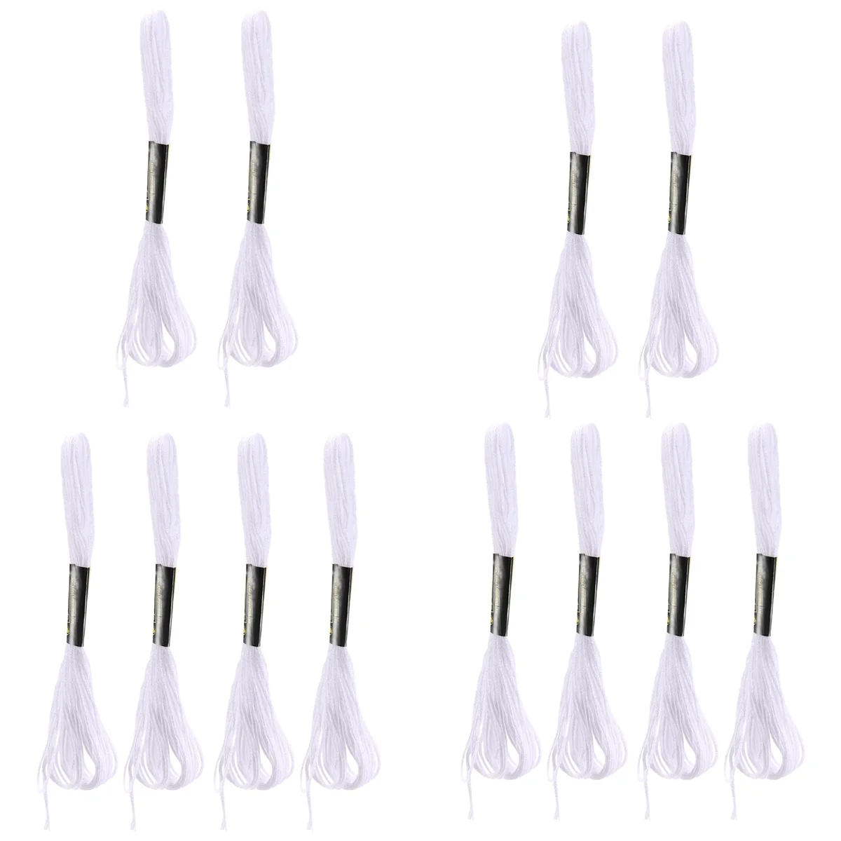 เป็นมิตรกับสิ่งแวดล้อม 12x White Anchor Cross เข็มผ้าฝ้ายเย็บปักถักร้อยไหมขัดฟัน Skeins เย็บหัตถกรรม