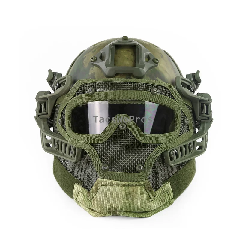 Tactical Full Covered Helmet Mask Breathable Shooting Paintball Helmet Outdoor Hunting Combat Wargame Protection Sports Helmets